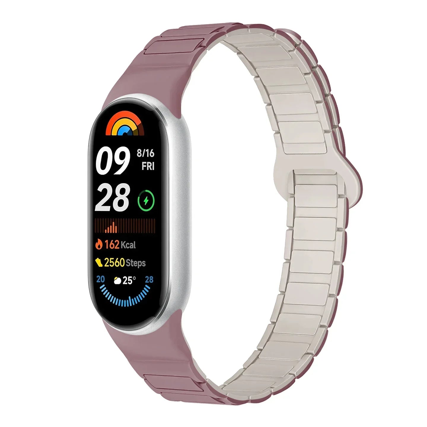 Premium Two-Tone Silicone Sports Watchband for Xiaomi Mi Band 8/9/10