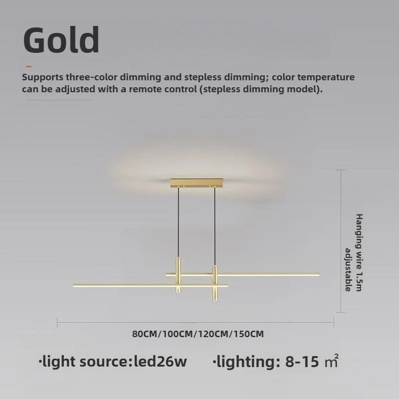 Nordic Modern LED Pendant Light with Remote Control for Dining & Kitchen