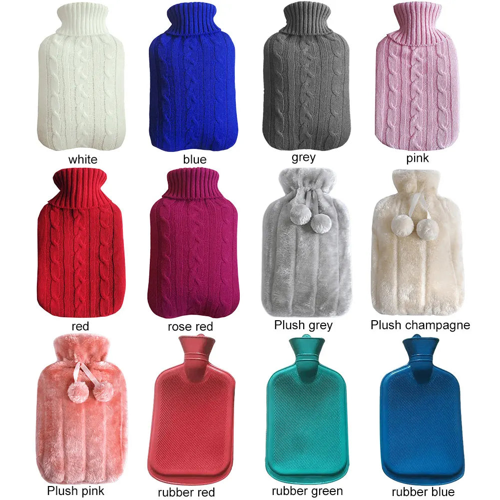 2L Soft Cover Hot Water Bottle - Cozy & Stylish Winter Companion