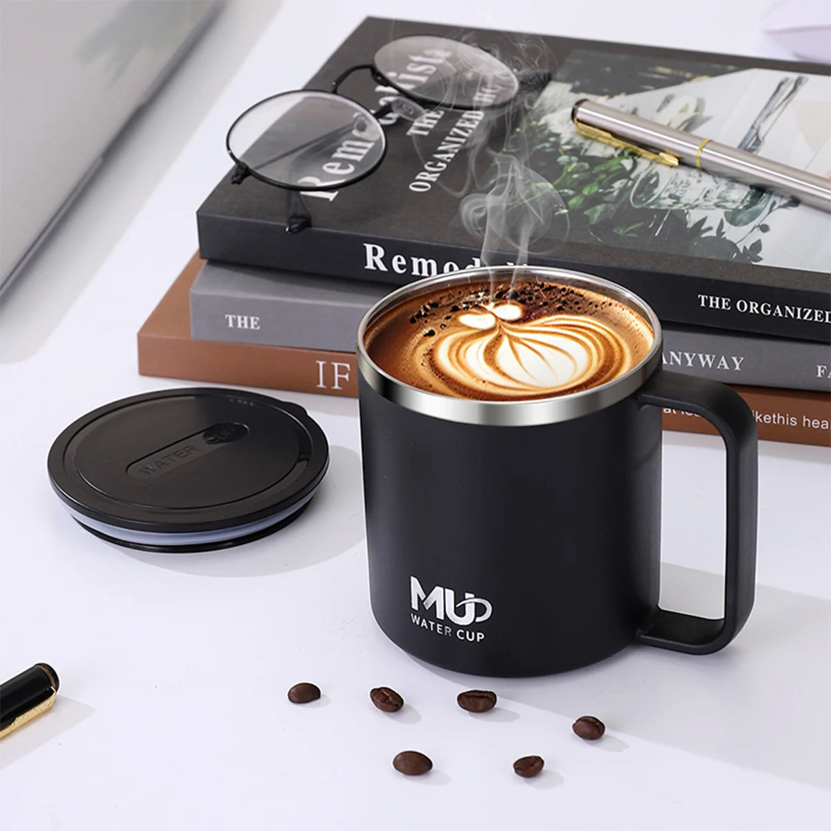 Double-Layer Insulated Coffee Mug - Hot & Cold Drink Cup