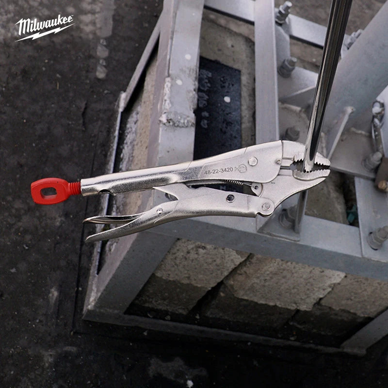 Milwaukee 10" Curved Jaw Torque Locking Pliers - Multi-Functional Tool