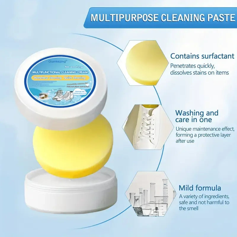Powerful White Shoe Cleaner Paste - Stain Remover for All Surfaces