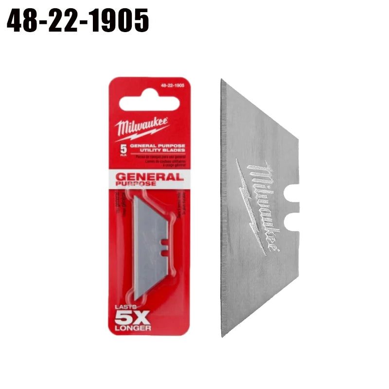 Milwaukee Utility Blades - Durable and Long-Lasting 5-Piece Set