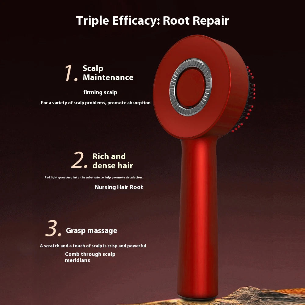 Electric Scalp Massager with Red Light Therapy for Hair Growth