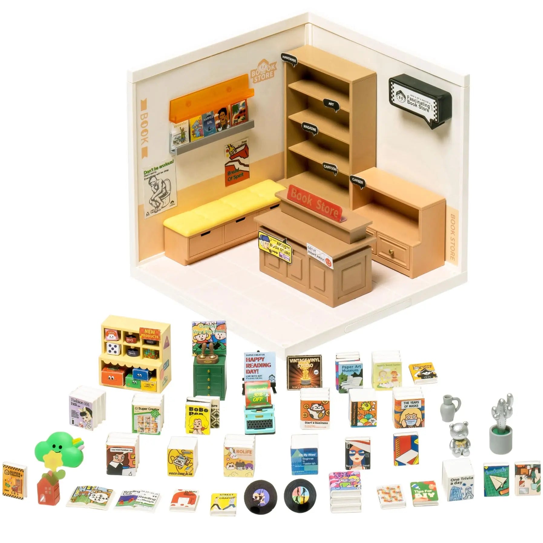 Robotime DIY Miniature House Kit - Fun 3D Puzzle for Kids & Adults