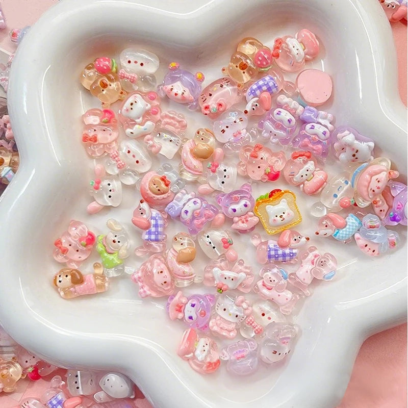 DIY Mini Smooth Transparent Resin Accessories for Phone Cases & Crafts
