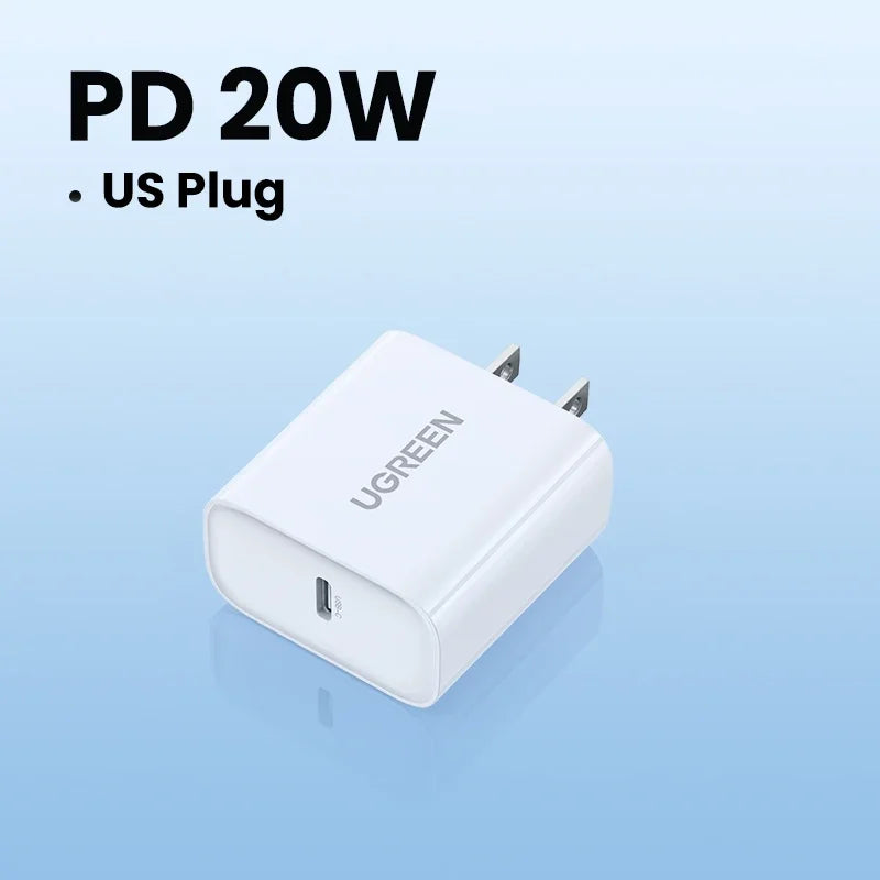 UGREEN 20W USB-C Fast Charger for Quick Device Charging