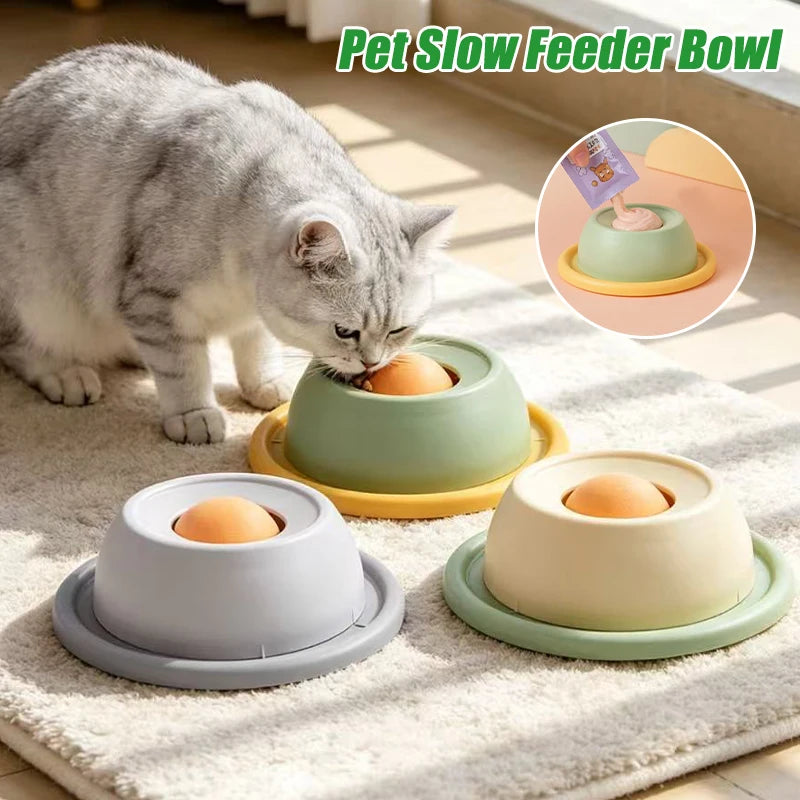 Interactive Licking Mat for Dogs & Cats - Anti-Spill Slow Feeder