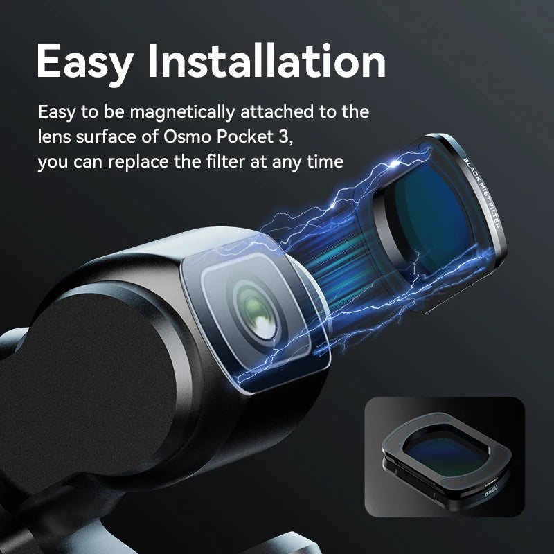 Ulanzi Black Mist Filter for DJI OSMO Pocket 3 - HD Optical Glass