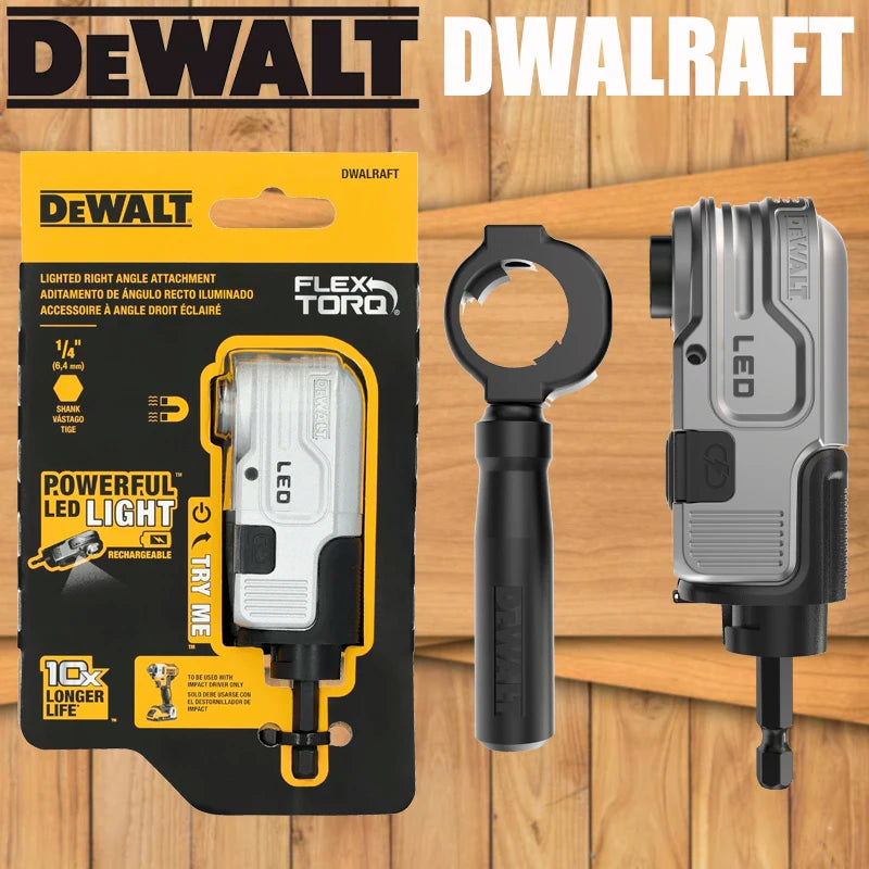 DEWALT Right Angle LED Attachment - Bright Light for Tight Spaces