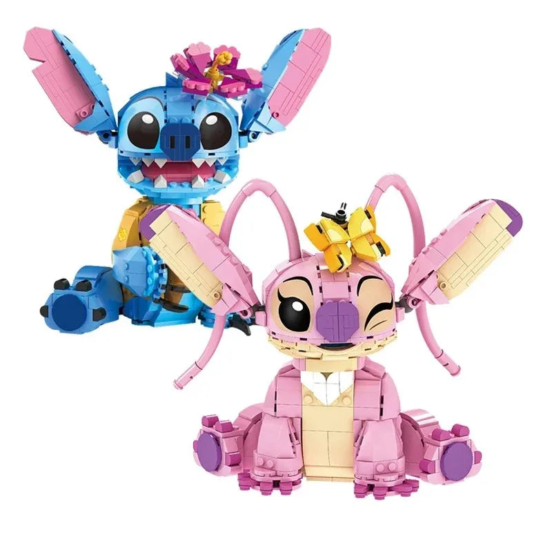 Interstellar Baby Angel & Stitch Building Blocks - Creative Space Set