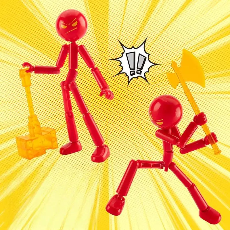 Movable 3D Printing Mannequin - Customizable Stickman Action Figure