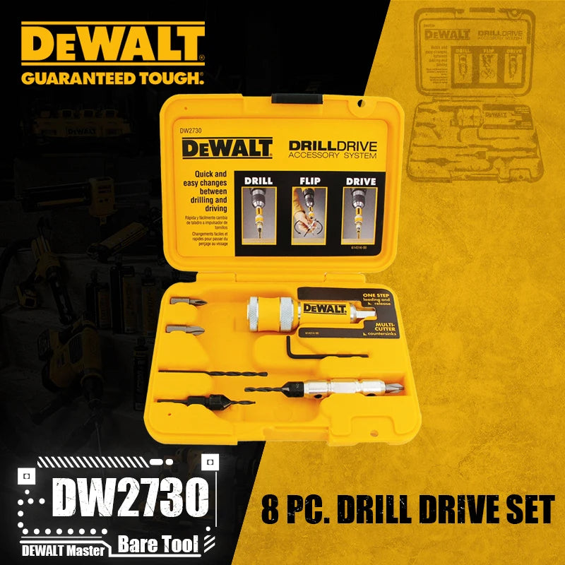 DEWALT 8-Piece Drill/Drive Kit - Fast & Easy Woodworking Accessories