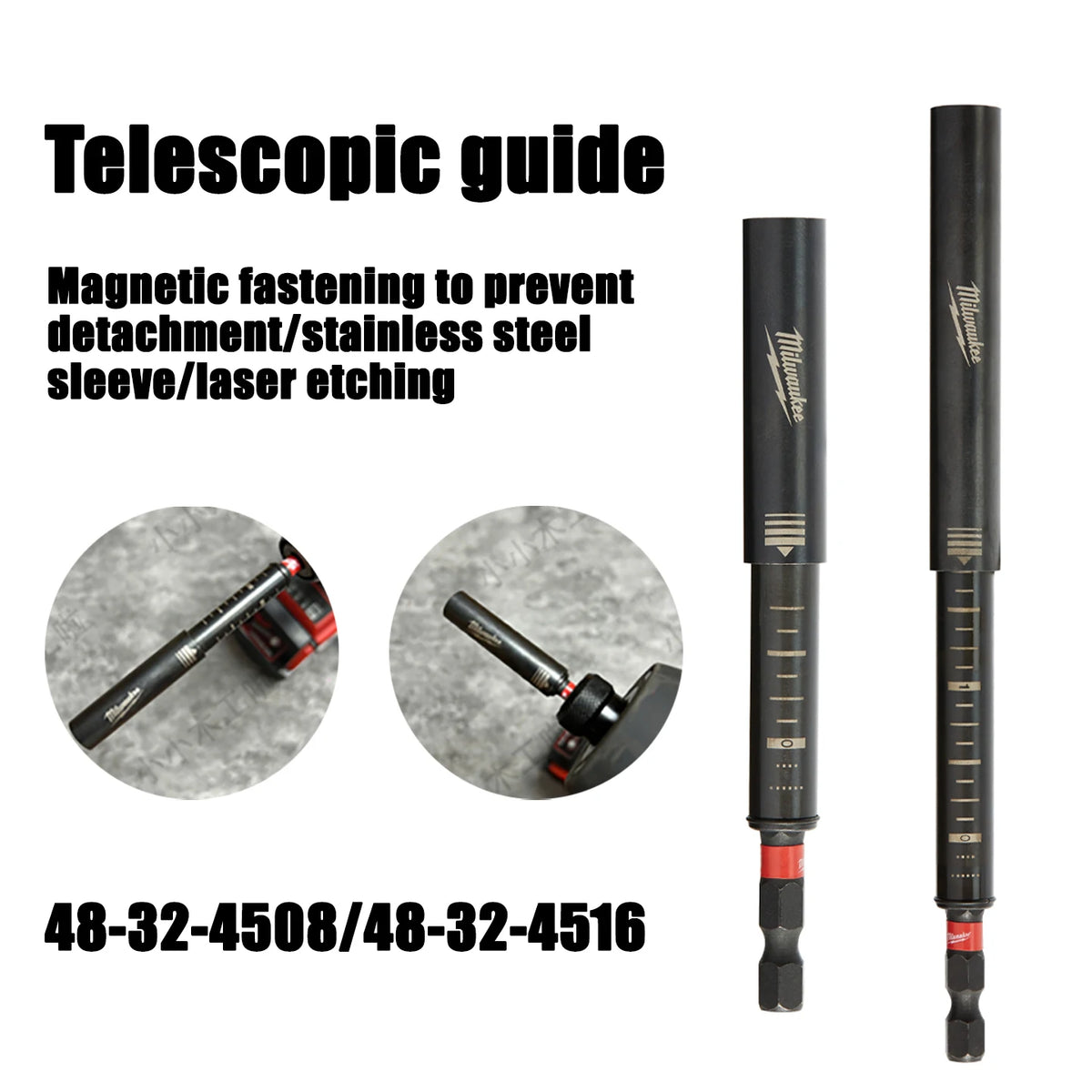 Milwaukee Magnetic Drill Bit Extension - Durable Alloy Steel Adapter