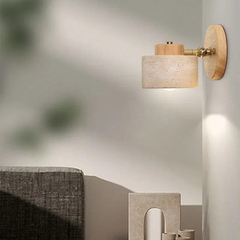 Wabi-Sabi Wall Lamp - Modern Rotatable Design for Elegant Lighting