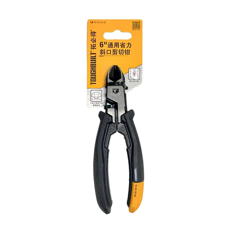 TOUGHBUILT 6-Inch Precision Diagonal Cutting Pliers – Ergonomic & Durable