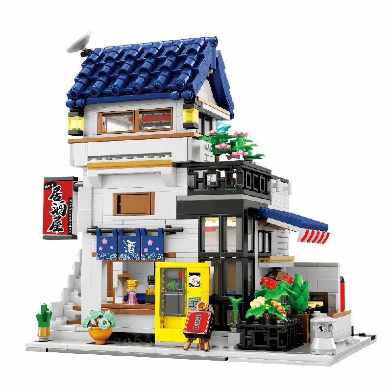 1130PCS Japanese Izakaya Building Blocks - Creative Model Set for Adults