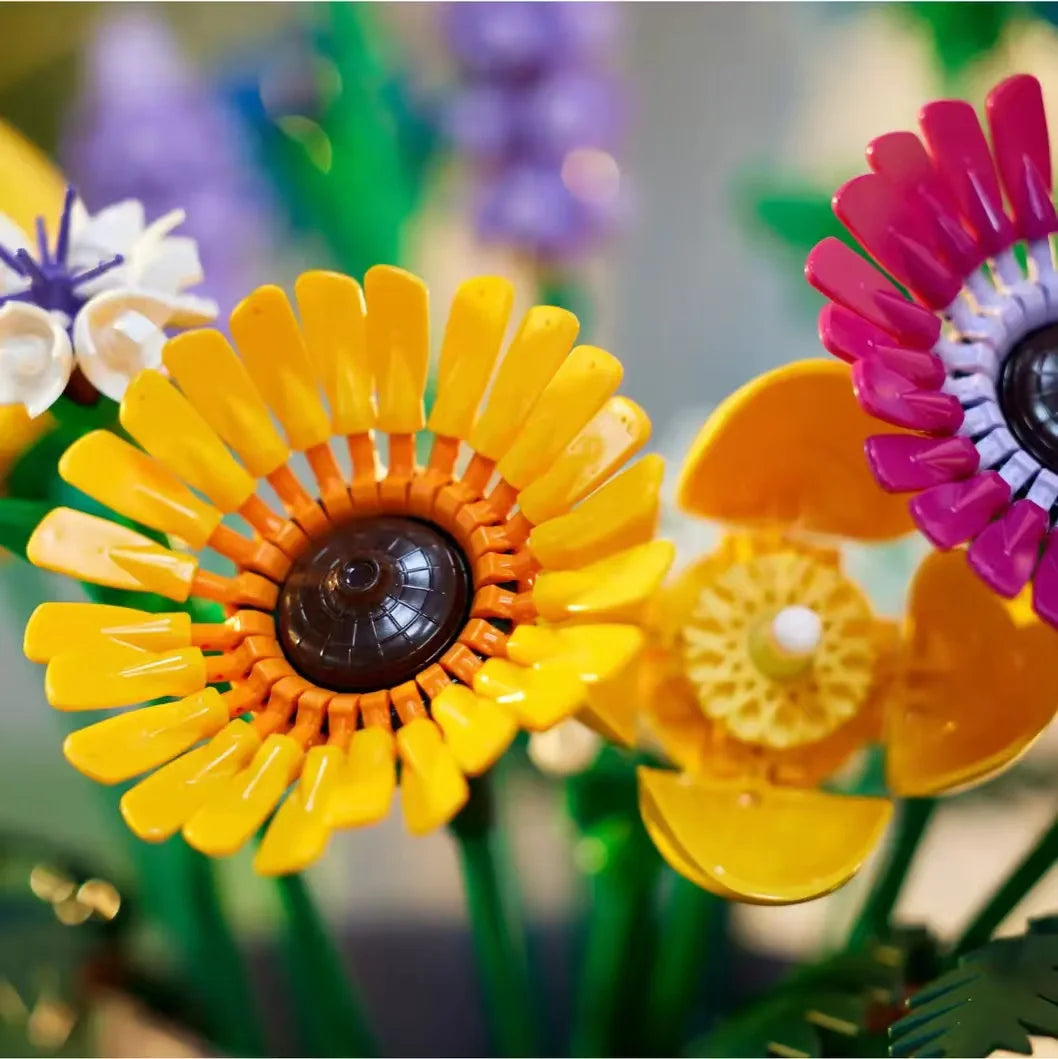 Eternal Flowers Bouquet Building Block Set - Creative Plant Decor
