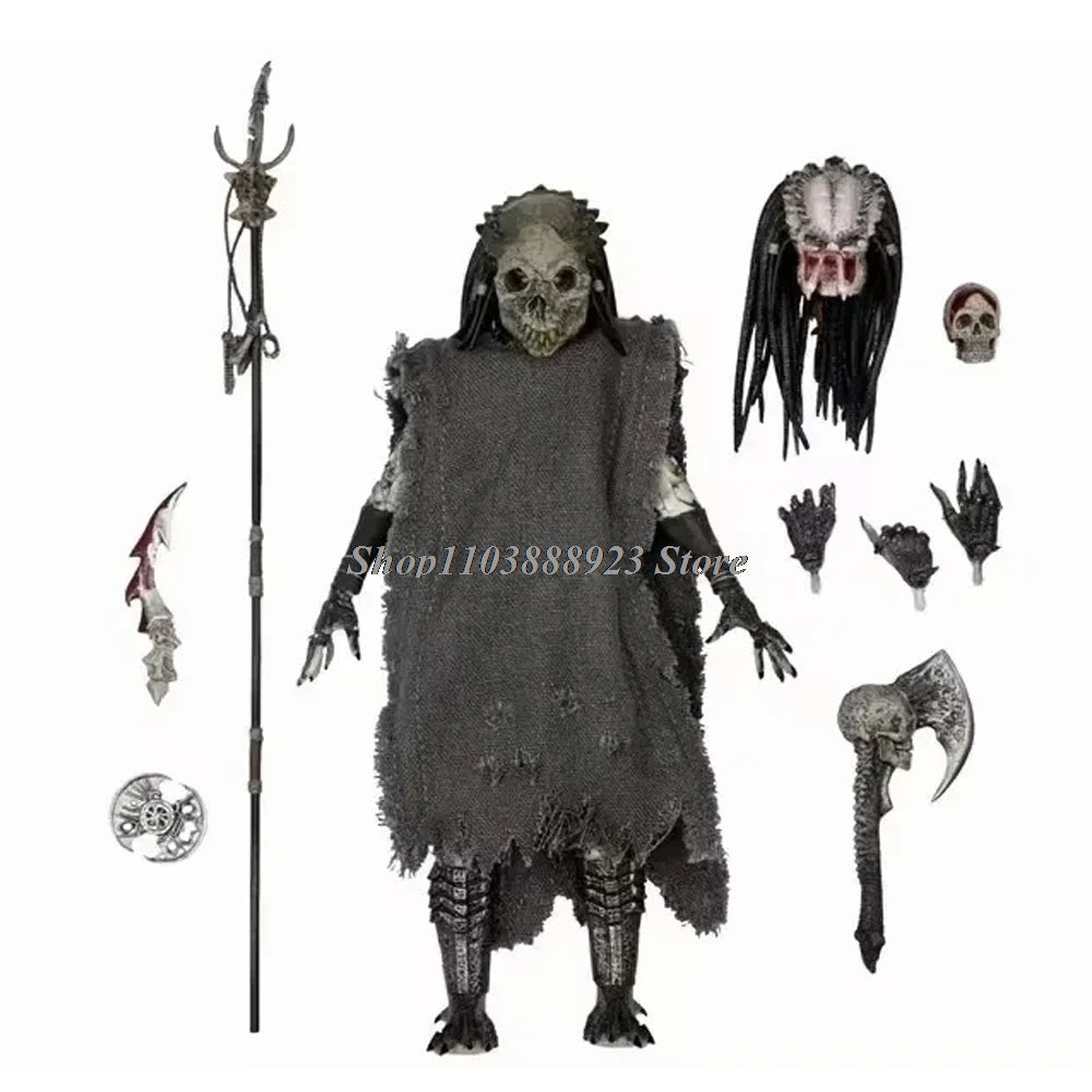 Ultimate Jungle Hunter Predator Alien Figure - Shaman Elder Model Toy