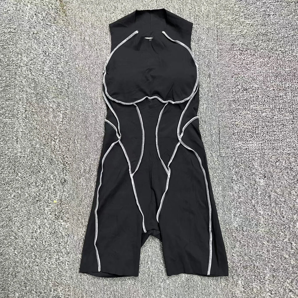 ZEEHOOH Women's Short Sleeve Yoga Jumpsuit - Stylish Activewear