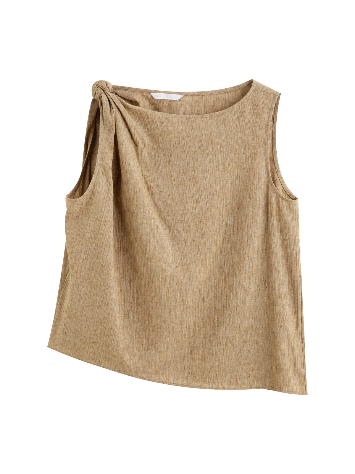 ZIQIAO Women's Summer Sleeveless Linen Set - Breezy & Chic Style