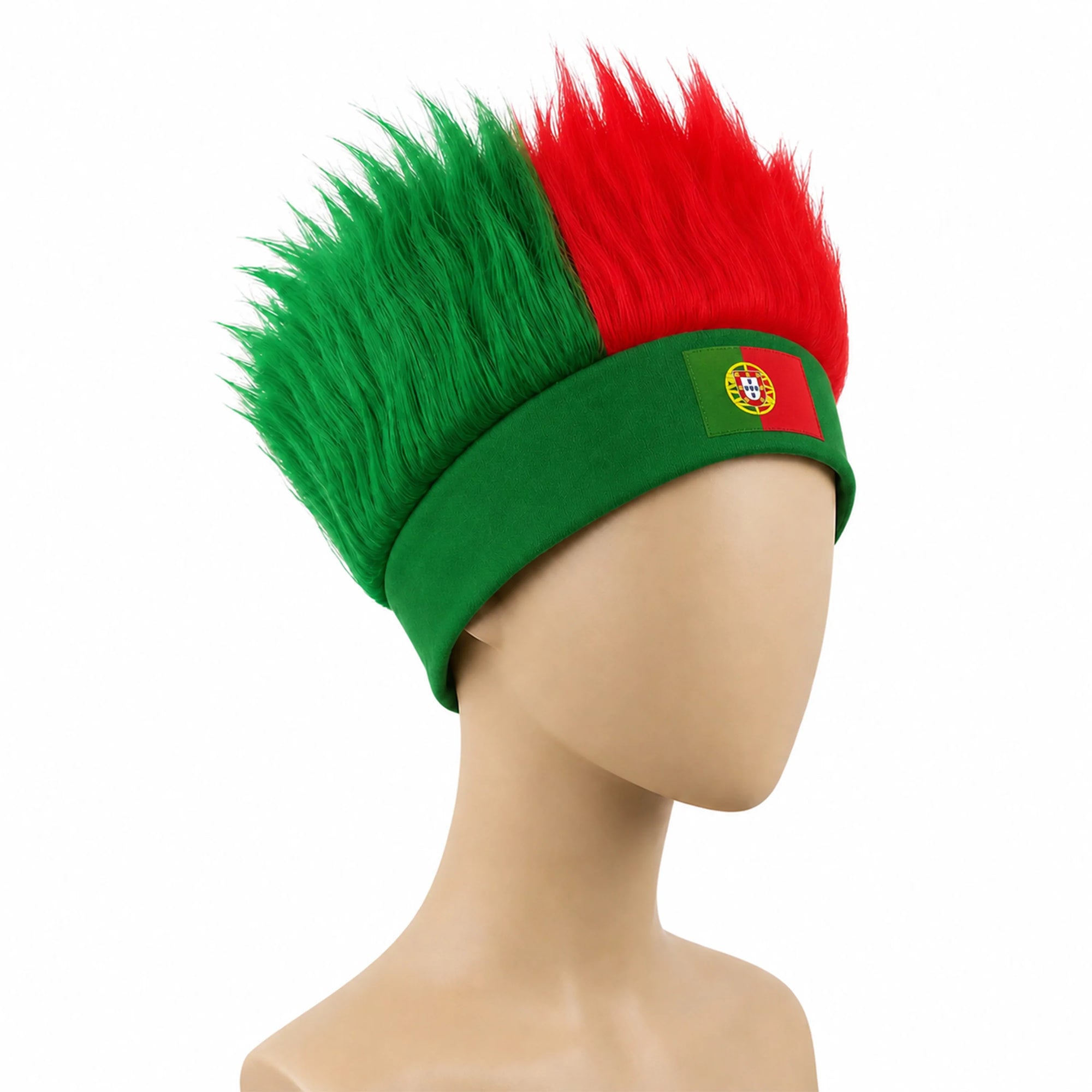 Ultimate World Cup Fan Wig - Vibrant National Flag Colors