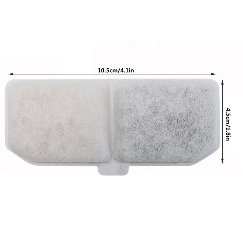 10 Pack Cat Water Fountain Replacement Filters for Clean Drinking