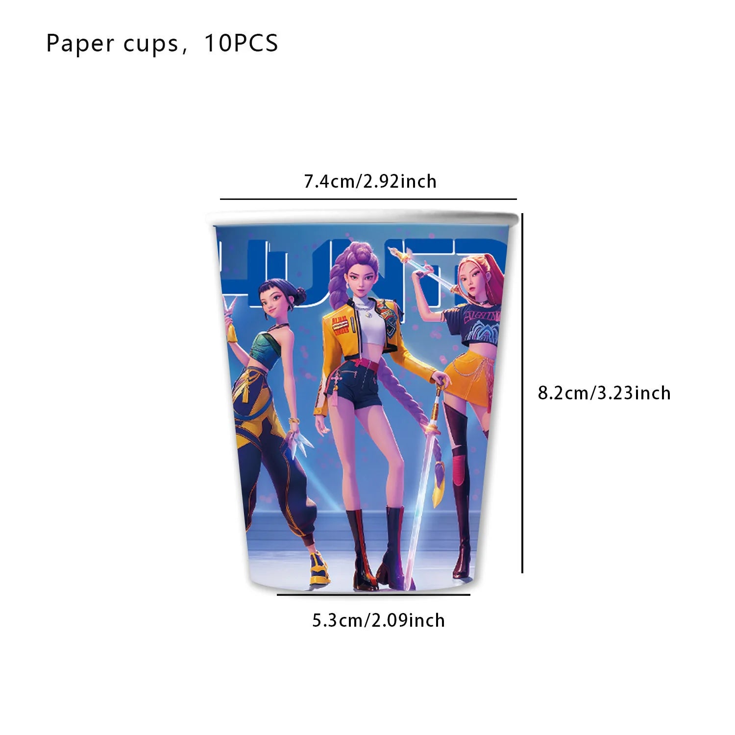 K-Pop Demon Hunters Birthday Party Supplies - Plates, Cups, Napkins & Decor
