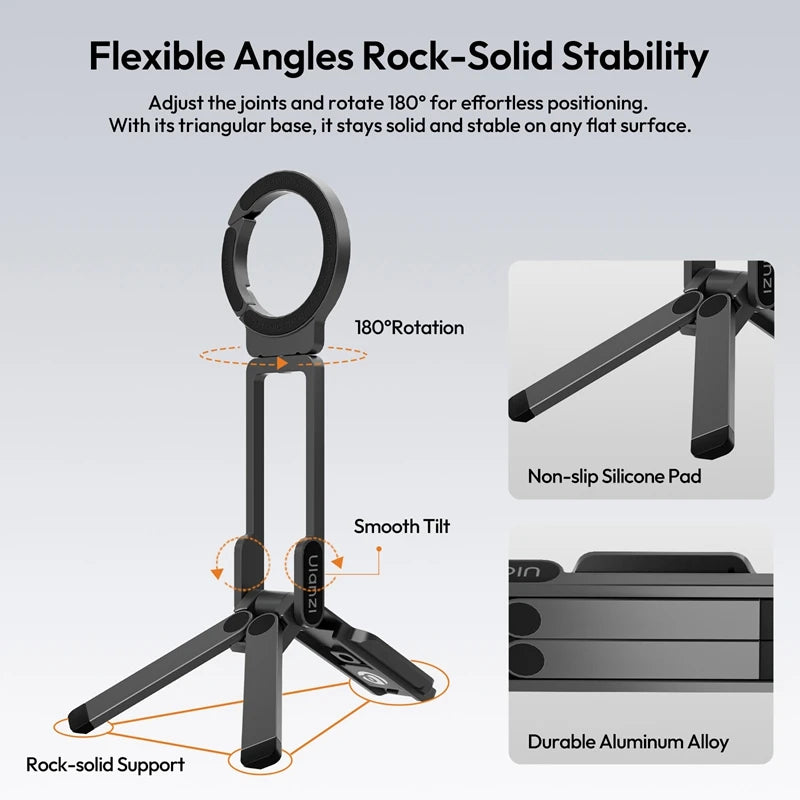 Ulanzi MA38 Magnetic Overhead Tripod for Smartphones - Versatile & Portable