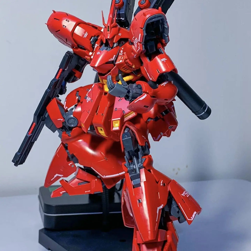Bandai 1/144 Sazabi Action Figure Model Kit for Hobby Enthusiasts