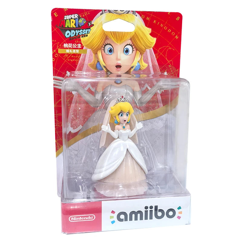 ARTSWIFT Super Mario Wedding Peach Amiibo Figurine for Nintendo Switch