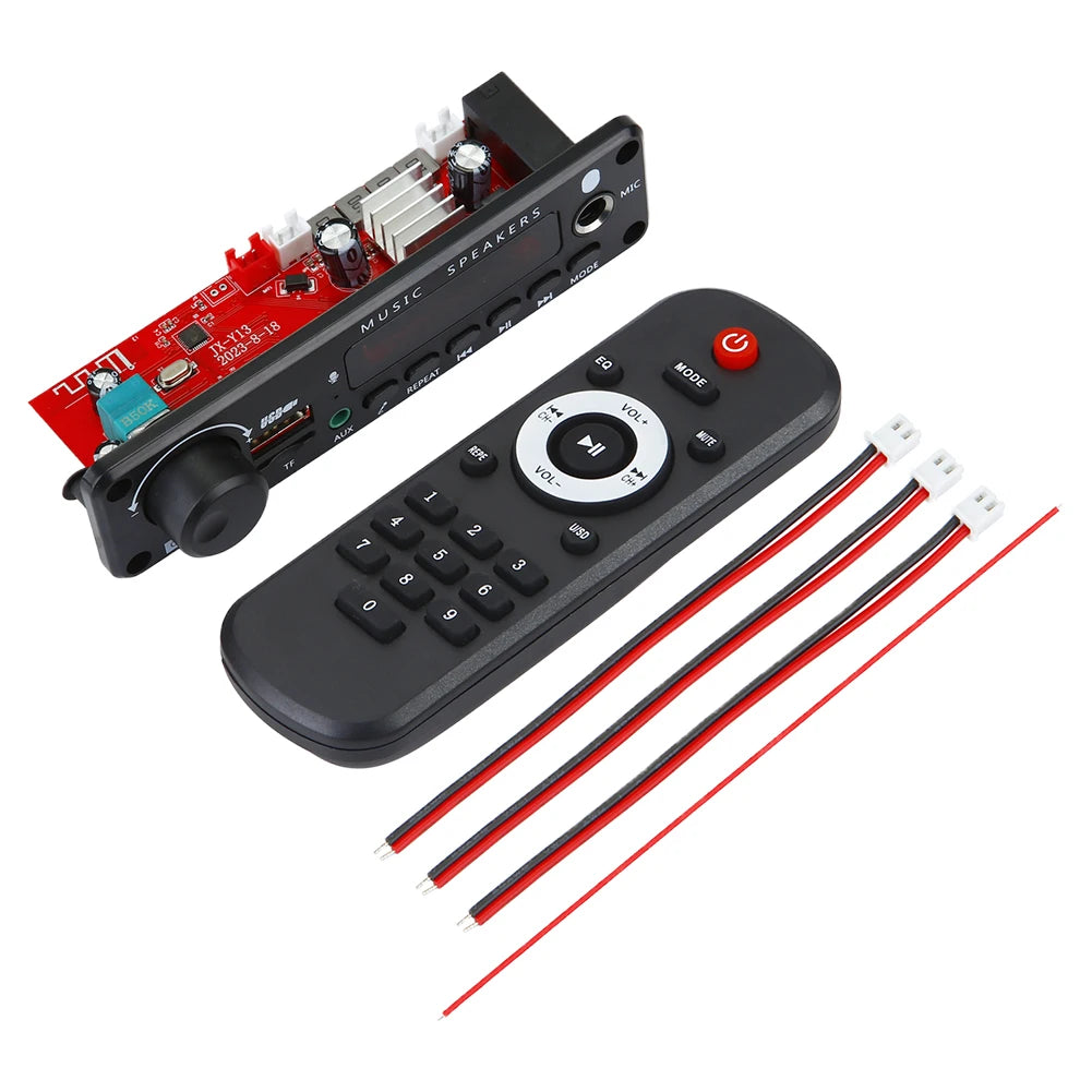 150W Bluetooth Car MP3 Player with Karaoke & Recording Features