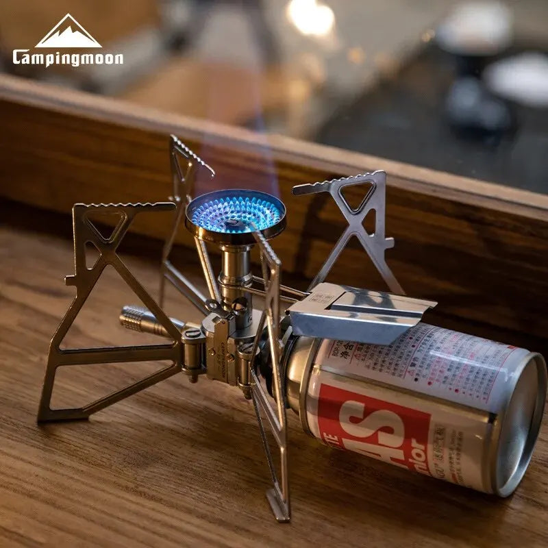 Portable CAMPINGMOON XD-3F Stove with Electronic Ignition - Compact Design