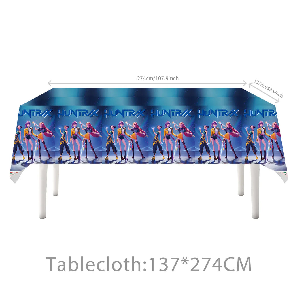 K-Pop Demon Hunters Birthday Party Supplies - Plates, Cups, Napkins & Decor