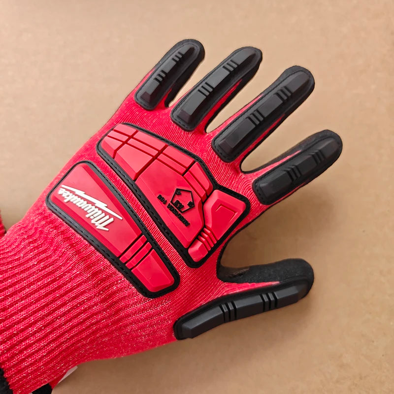 Milwaukee Level 3 Nitrile-Dipped Cut & Impact Resistant Work Gloves