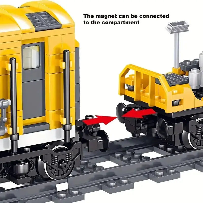 High-Speed Train Building Blocks Toy - Creative Model for Ages 14+
