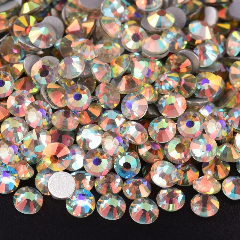 OLeeya Bulk Non-Hotfix Rhinestones for DIY Nail Art & Garments