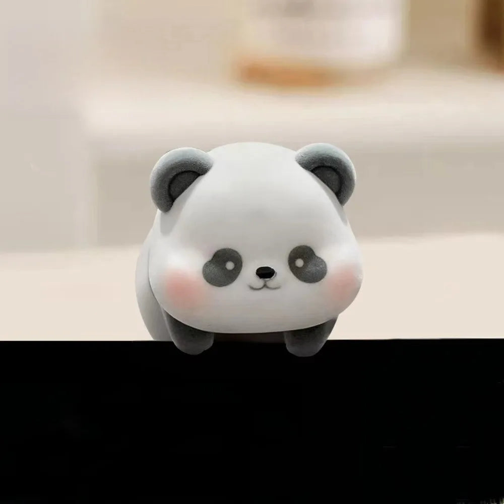Cute Animal Computer Monitor Decor - Fun Desk Ornaments