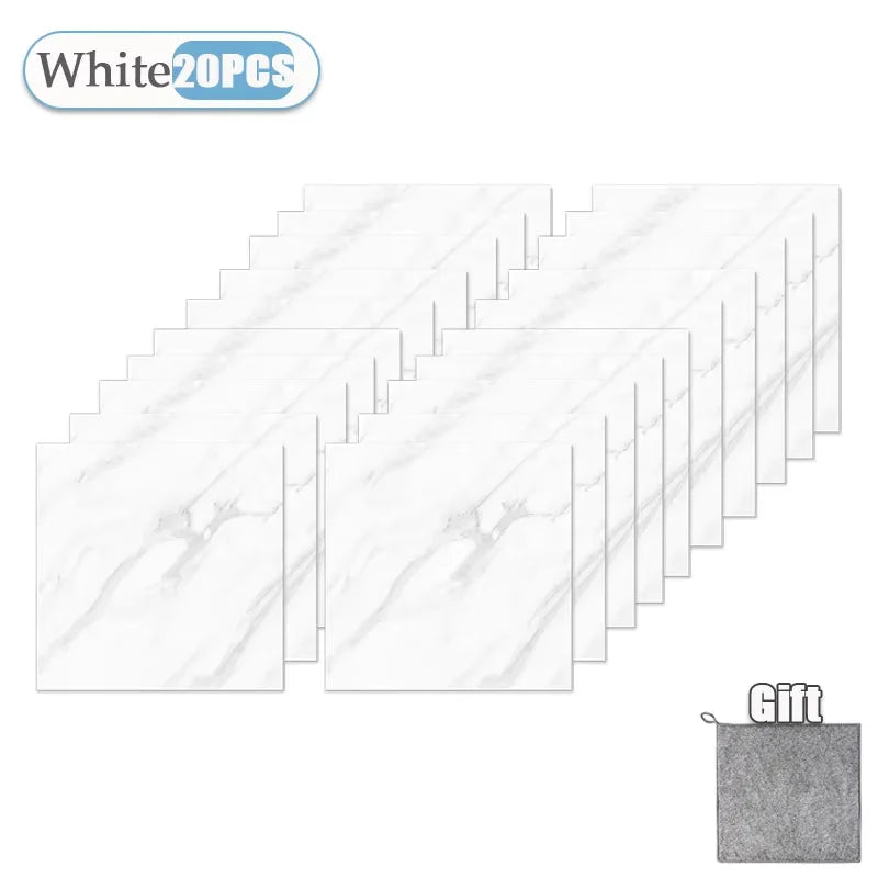 Thickened Self-Adhesive Marble Tile Stickers - Waterproof & Durable