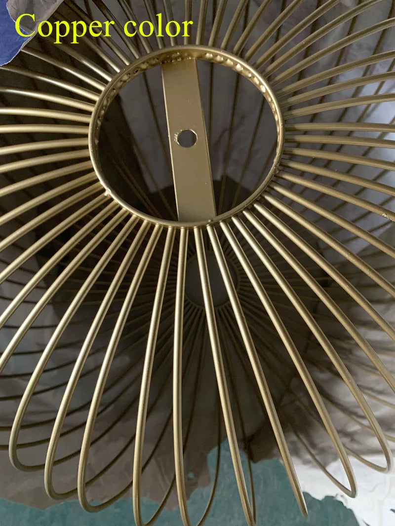 Nordic Mesh Spokes LED Pendant Light - Modern Bird Cage Design