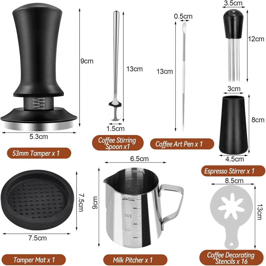 22-Piece Professional Espresso Accessories Kit for Baristas