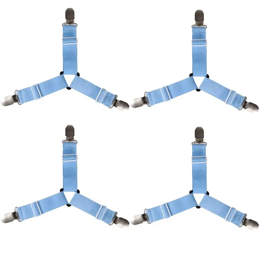 4PCS Adjustable Bed Sheet Fasteners - Secure Any Bedding Effortlessly