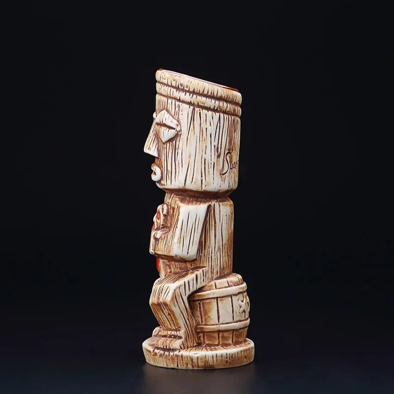 Colorful 450ml Hawaii Tiki Mug - Perfect for Cocktails & Beverages