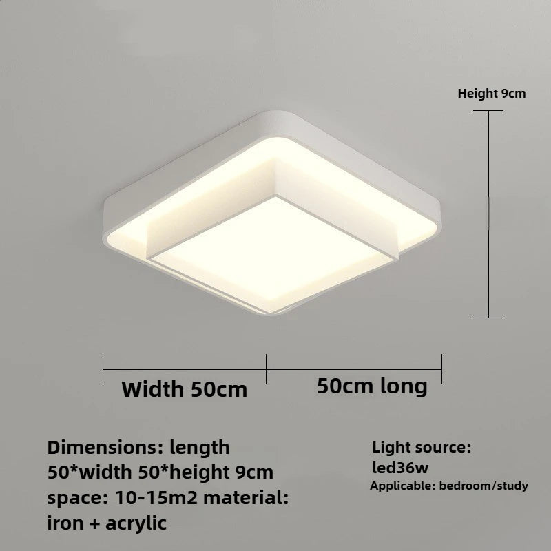 Modern Dimmable LED Flush Mount Ceiling Light for Home & Kitchen