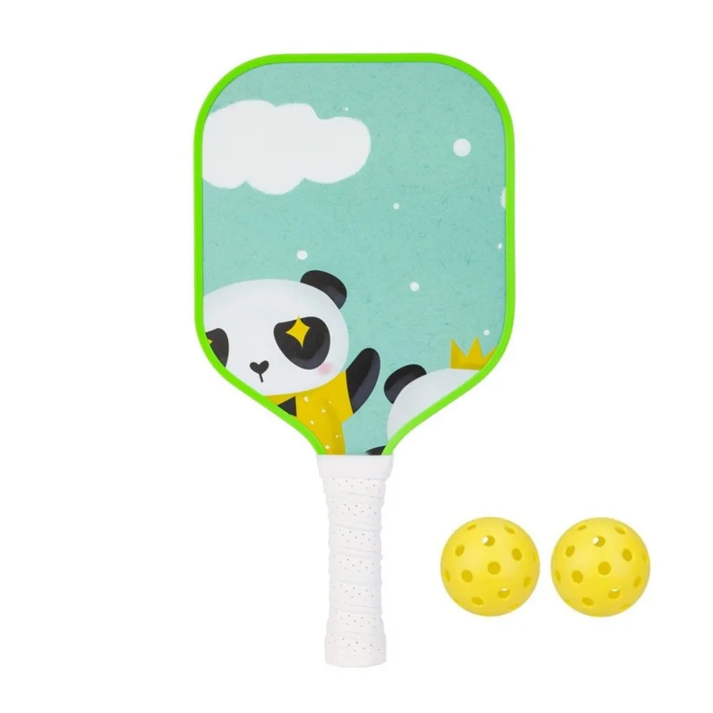 Kids' Cartoon Pickleball Set - Lightweight Rackets with Fun Design