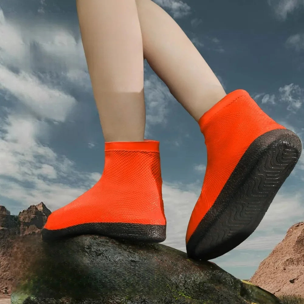 Waterproof Anti-Slip Shoe Covers for Rainy Days - Reusable & Unisex