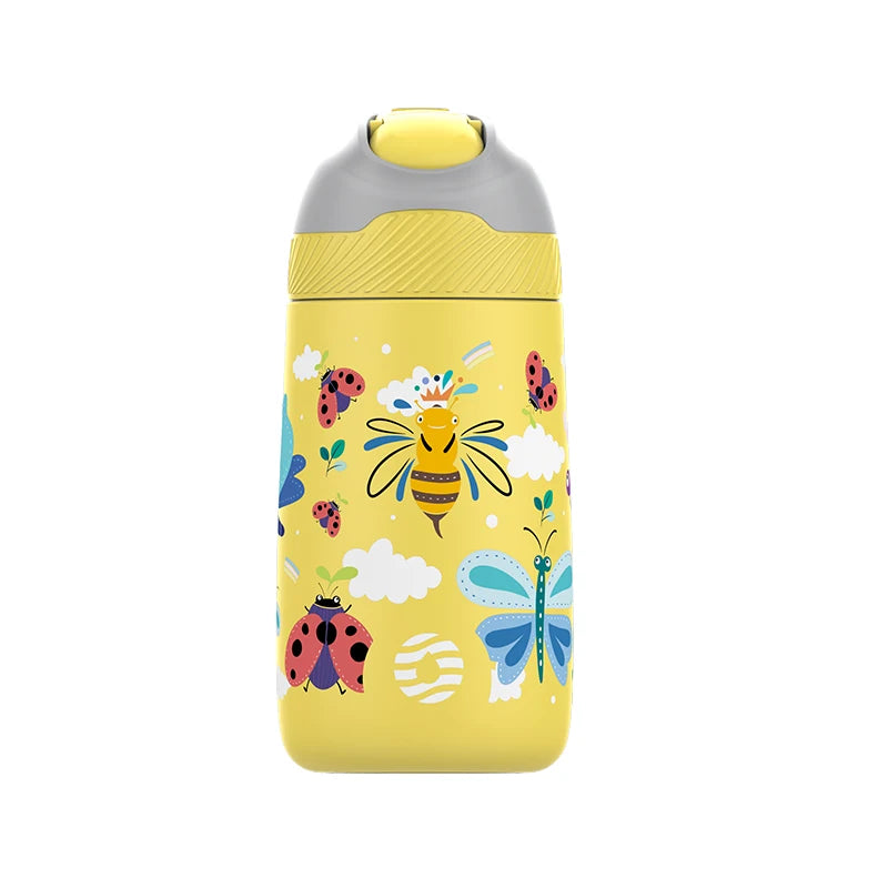 FJbottle Kids Dinosaur Water Bottle - Insulated & BPA-Free