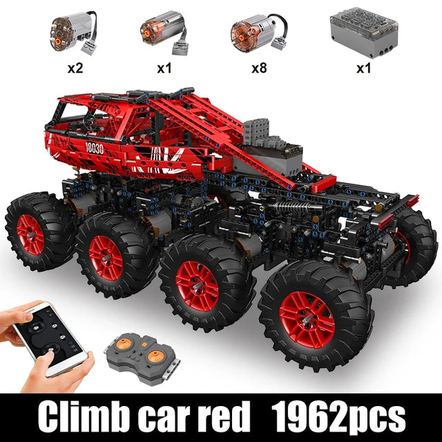 MOULD KING Remote Control Climbing Truck Building Blocks for Kids
