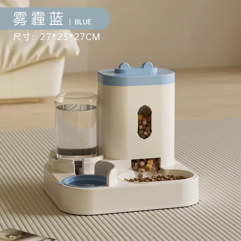Automatic Pet Feeder & Water Fountain - Large Capacity Food Dispenser