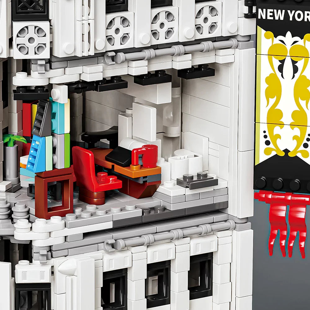 4500PCS Modular Flatiron Building Model - Urban Architecture Blocks Toy